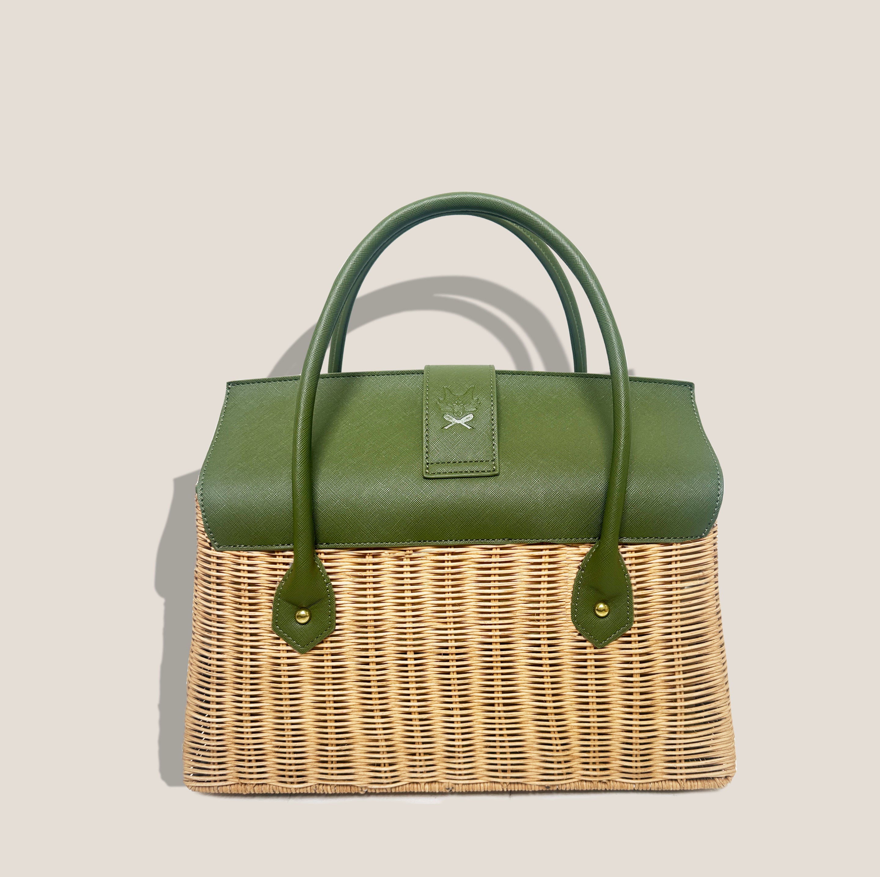 THE ONASSIS 35 BASKET - MOSS