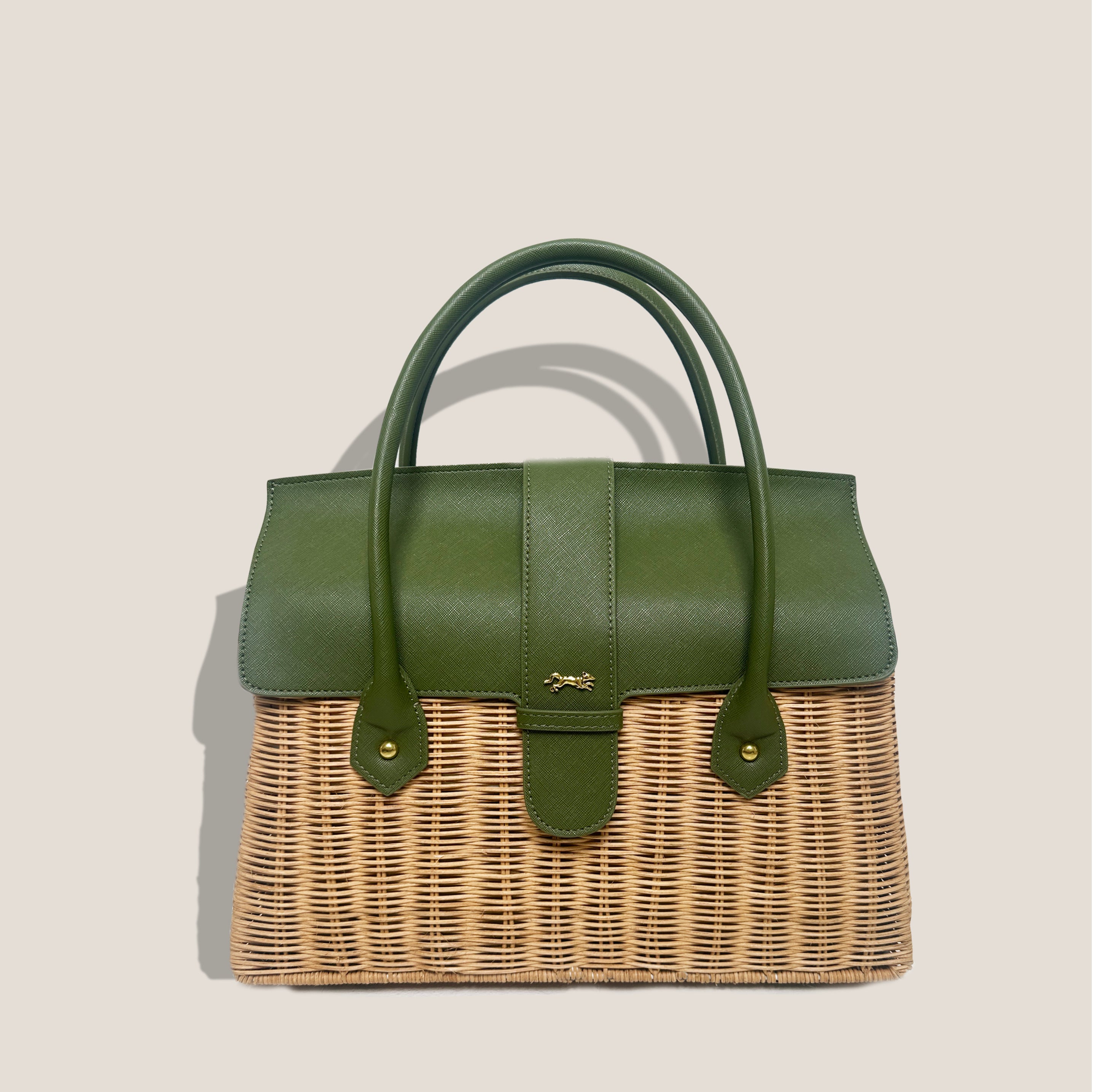 THE ONASSIS 35 BASKET - MOSS