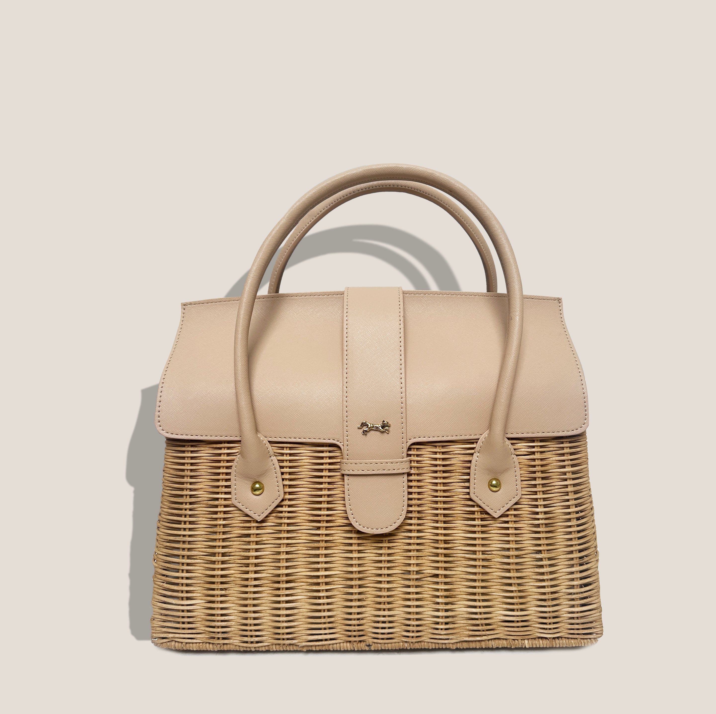 THE ONASSIS 35 BASKET - NUDE