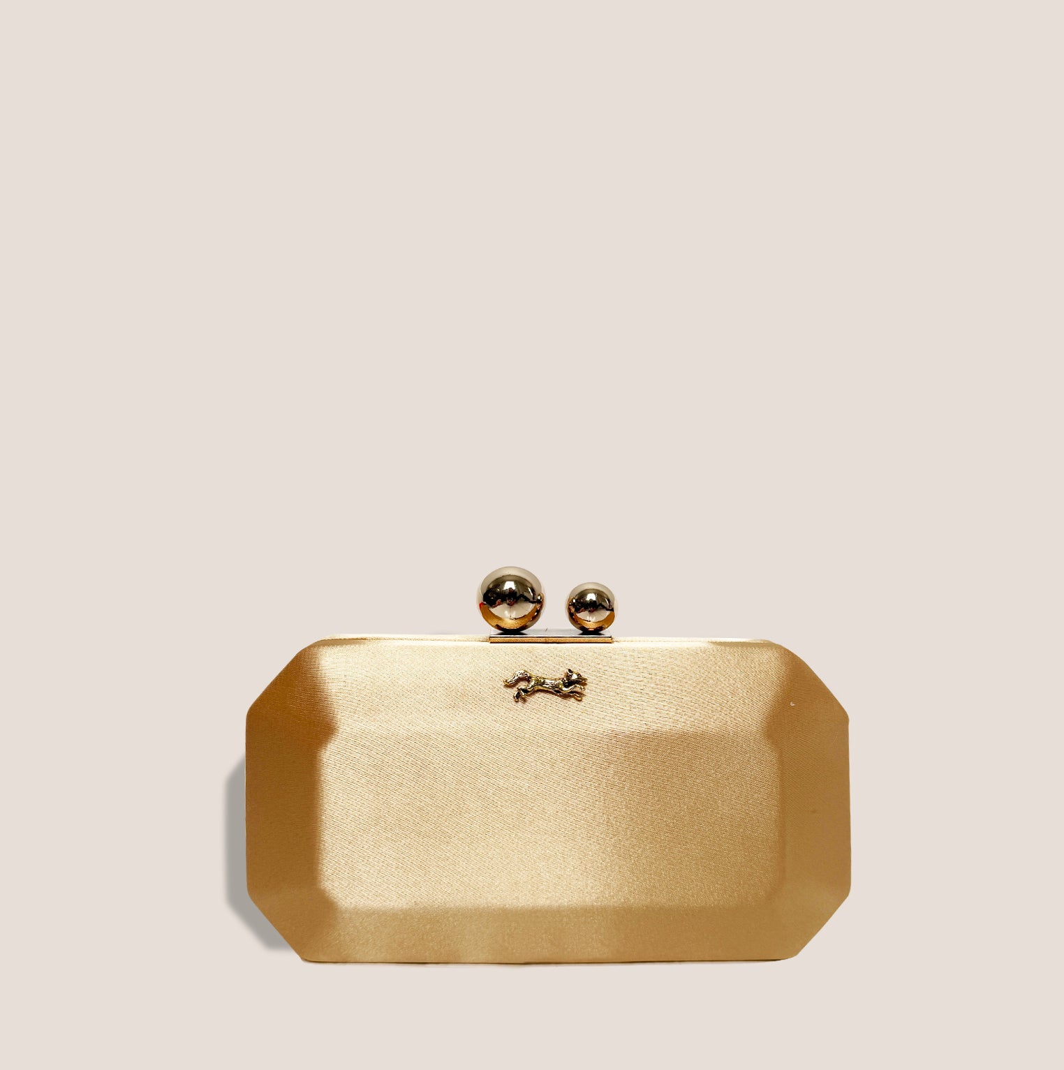 MME. MINK Cushion Clutch - BLONDE