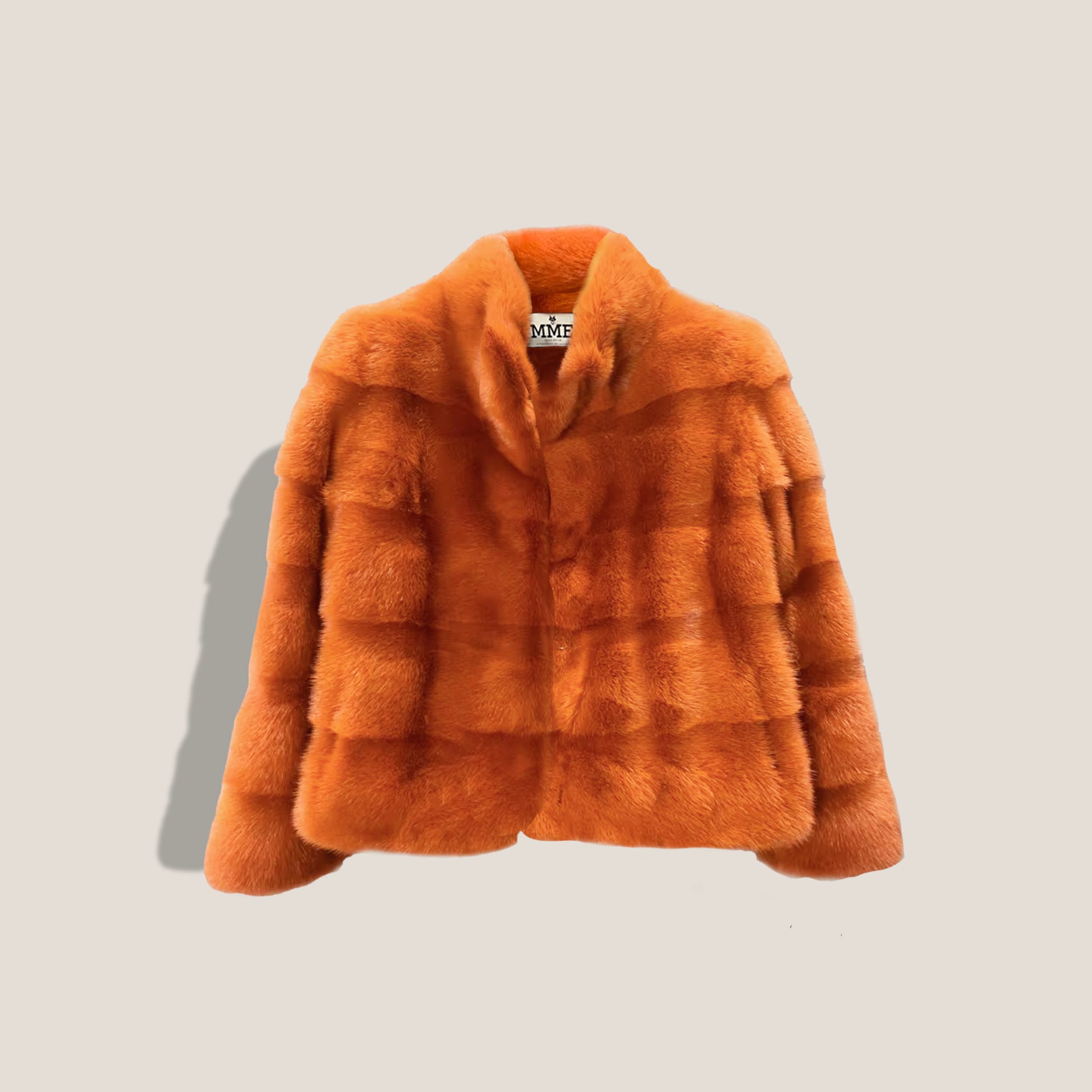 THE MINKY DRIVING COAT - VINTAGE MInk Clementine