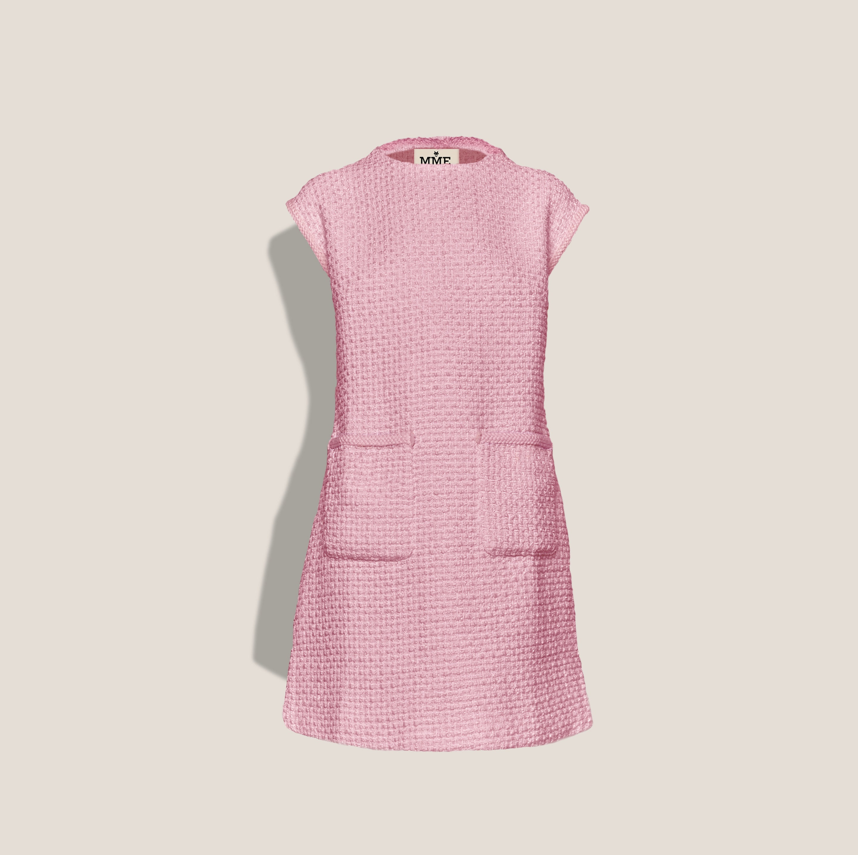 MME. TURLINGTON BOUCLÉ Dress - ROSE PINK