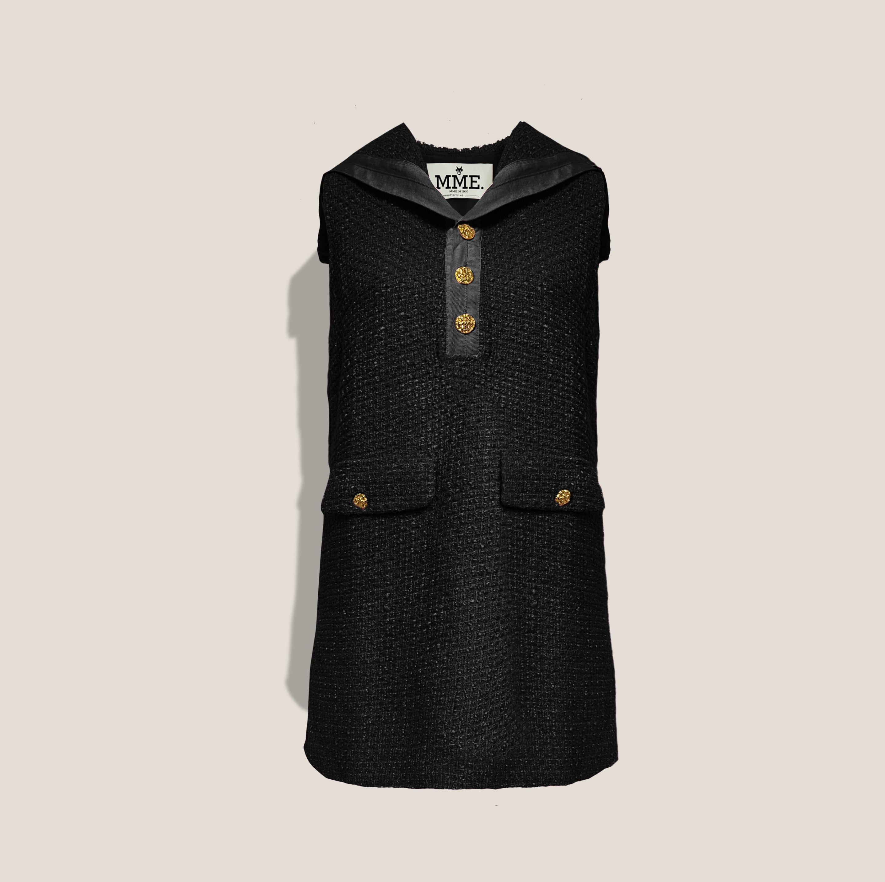 MME. RADZIWILL BOUCLÉ Dress - NOIR