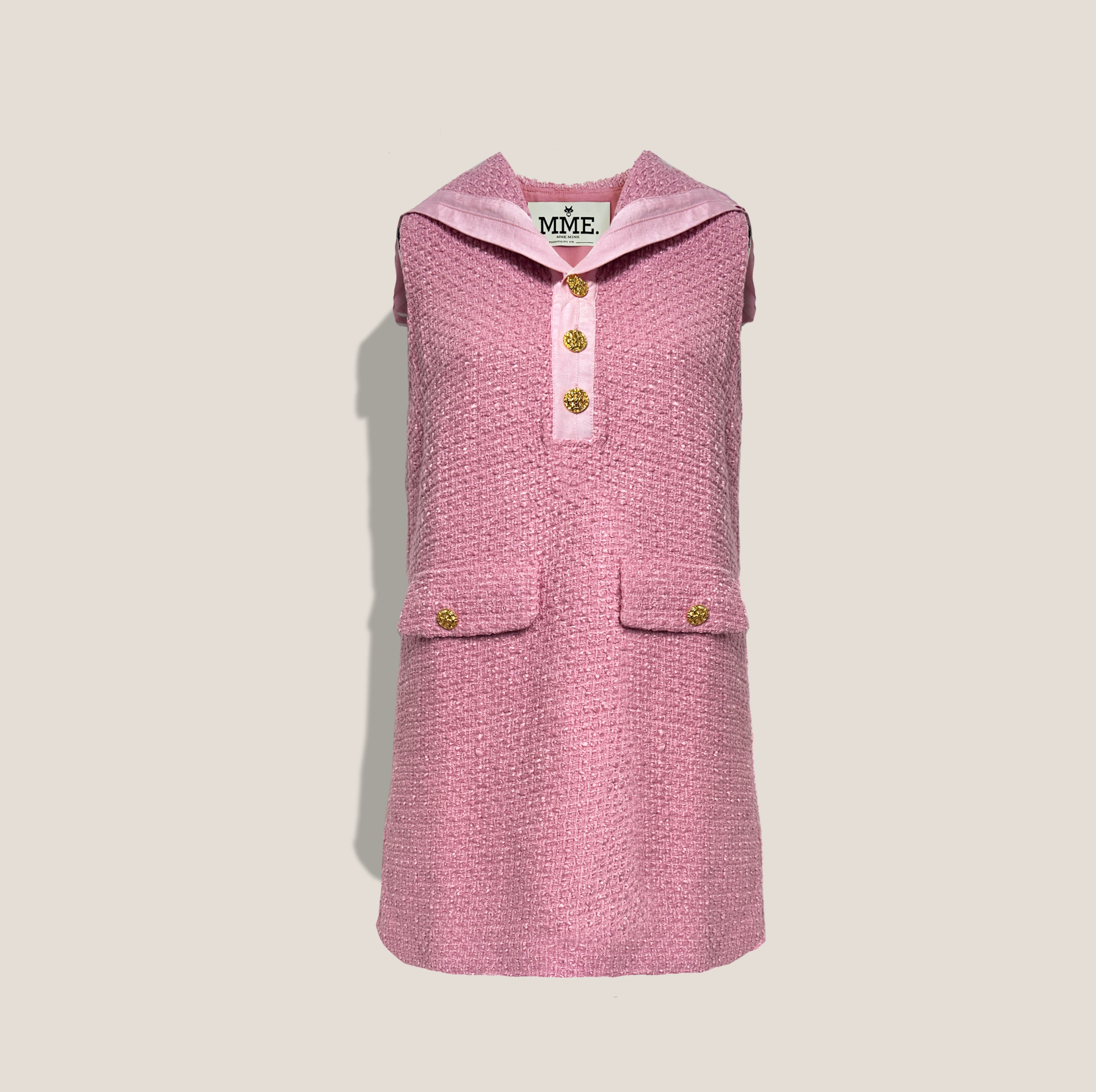 MME. RADZIWILL BOUCLÉ Dress - ROSE PINK