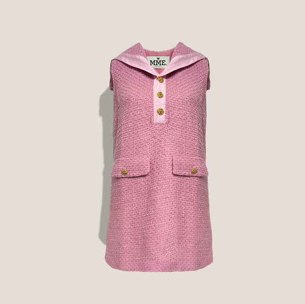 Mme.MINKMME. RADZIWILL BOUCLÉ Dress - ROSE PINK