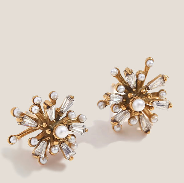 Mme.MINKMME.MINK CELESTIAL SNOWFLAKE Earrings - GOLD