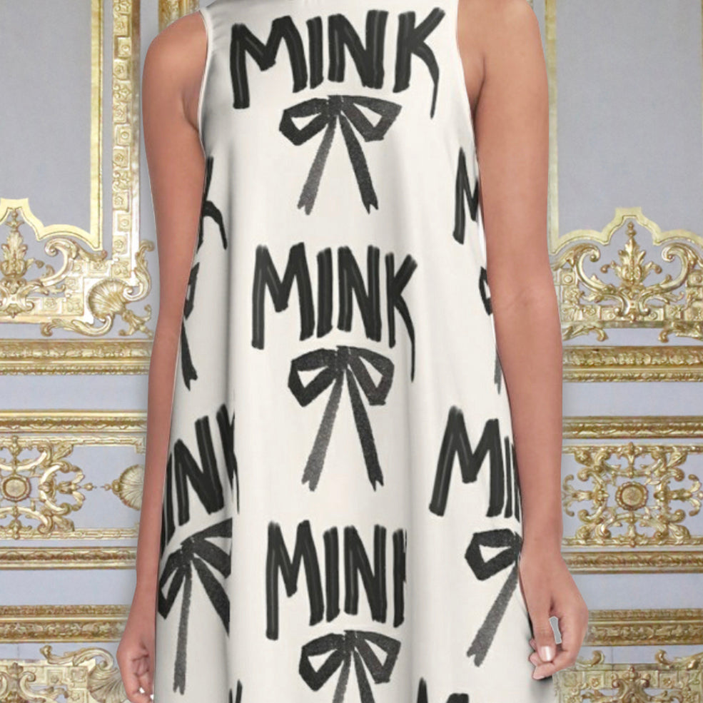 MEET MME.MINK Scarf Dress - Creme