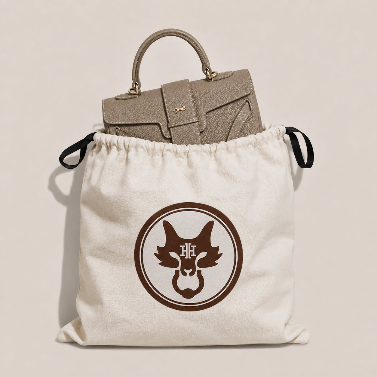 The ONASSIS 30cm LADY BAG - MOCHA