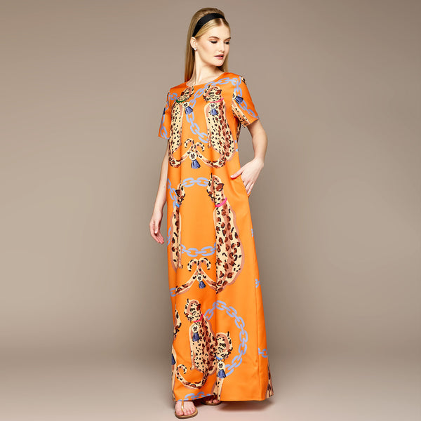 Mme.MINKMME. "LEOPARD" GARDEN Dress