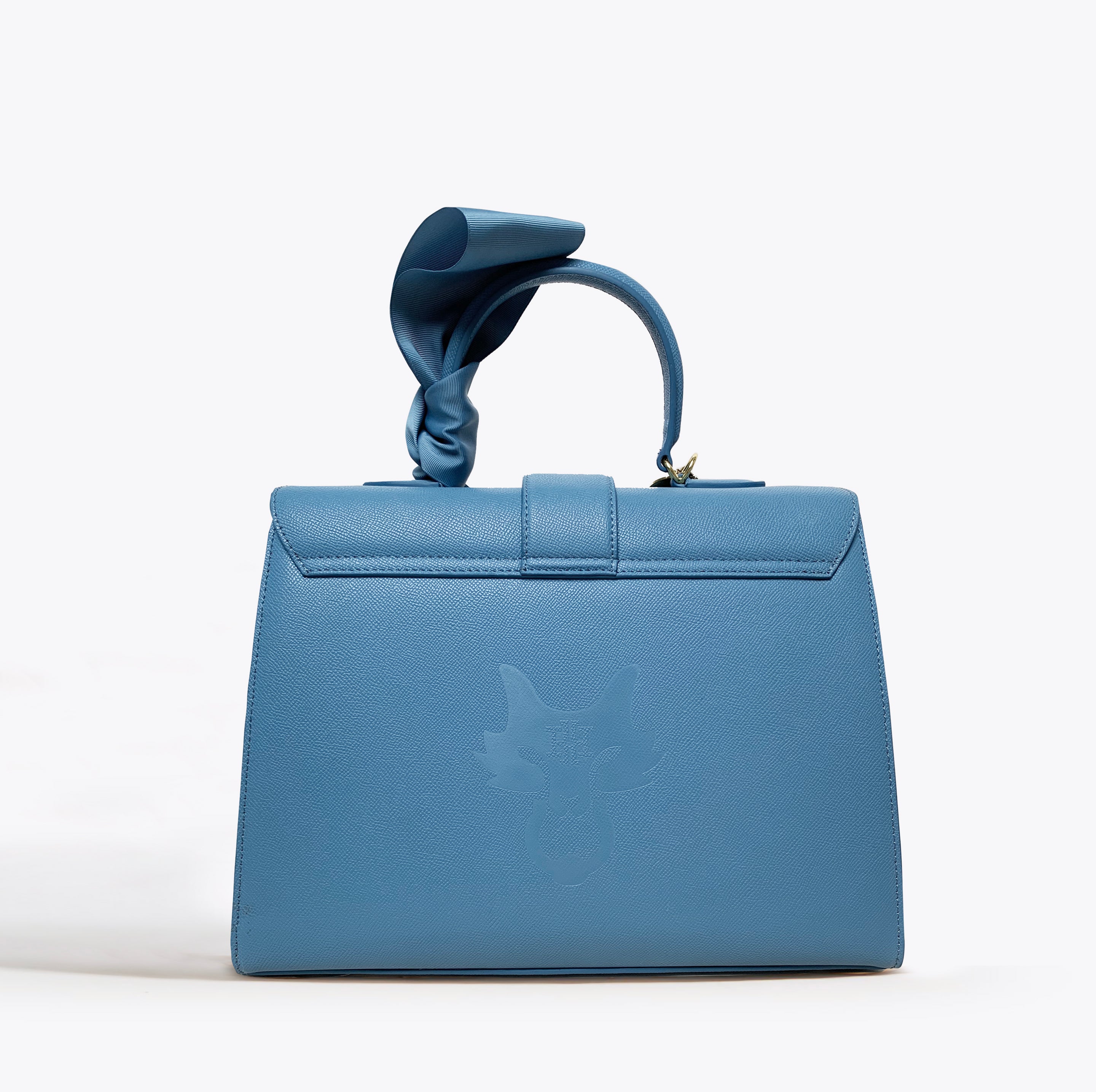 THE CARLTON BOW BAG in CORNFLOWER
