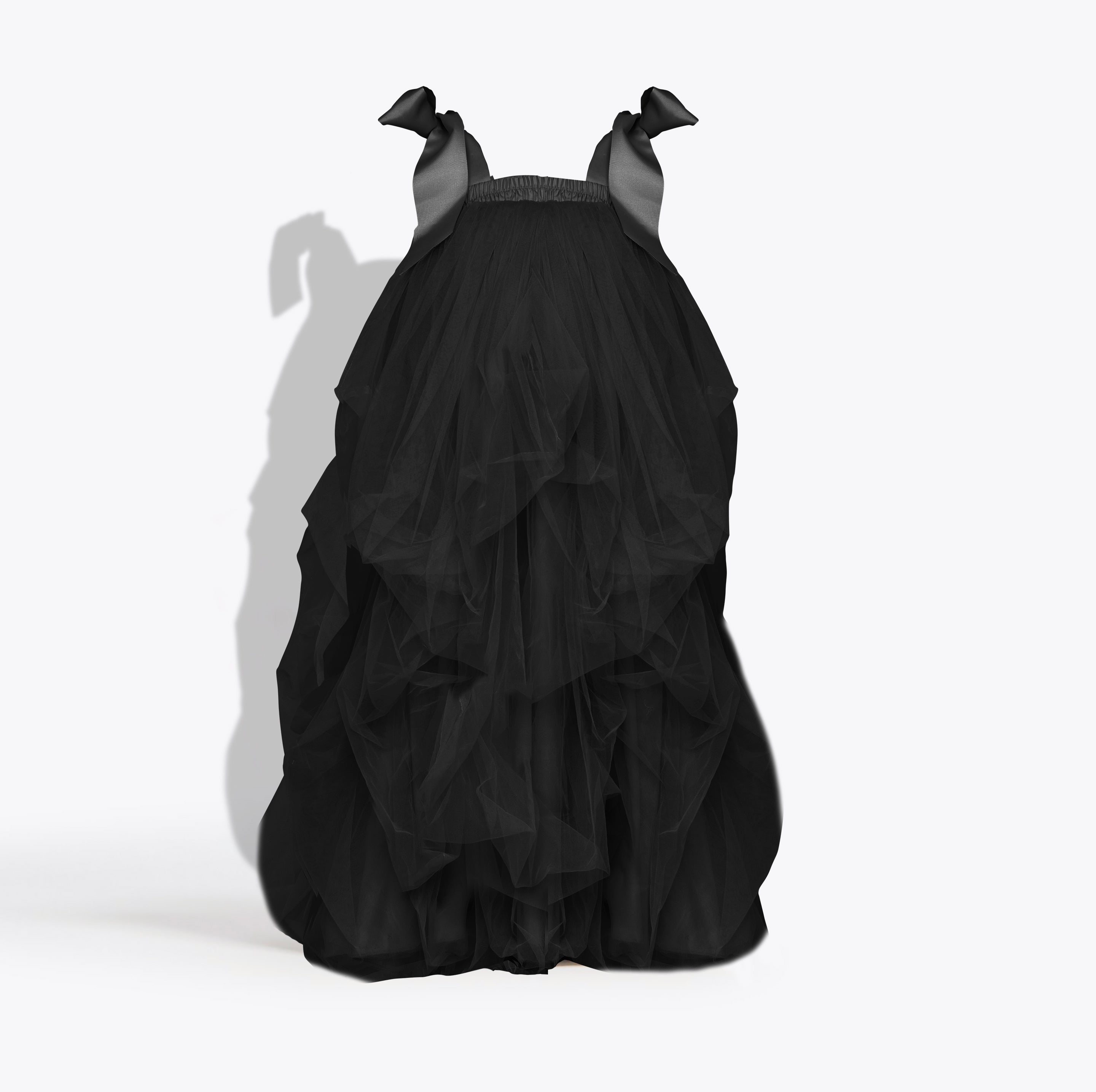 MME. VENDOME TULLE Dress - NOIR