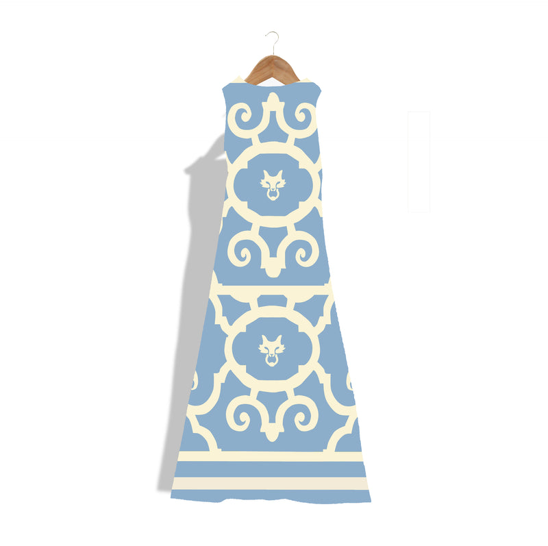 Mme.MINKMME. Versailles Garden Dress - CORNFLOWER