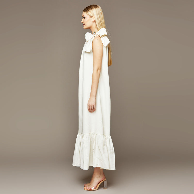 Mme.MINKMME. CHLOE Dress - WHITE