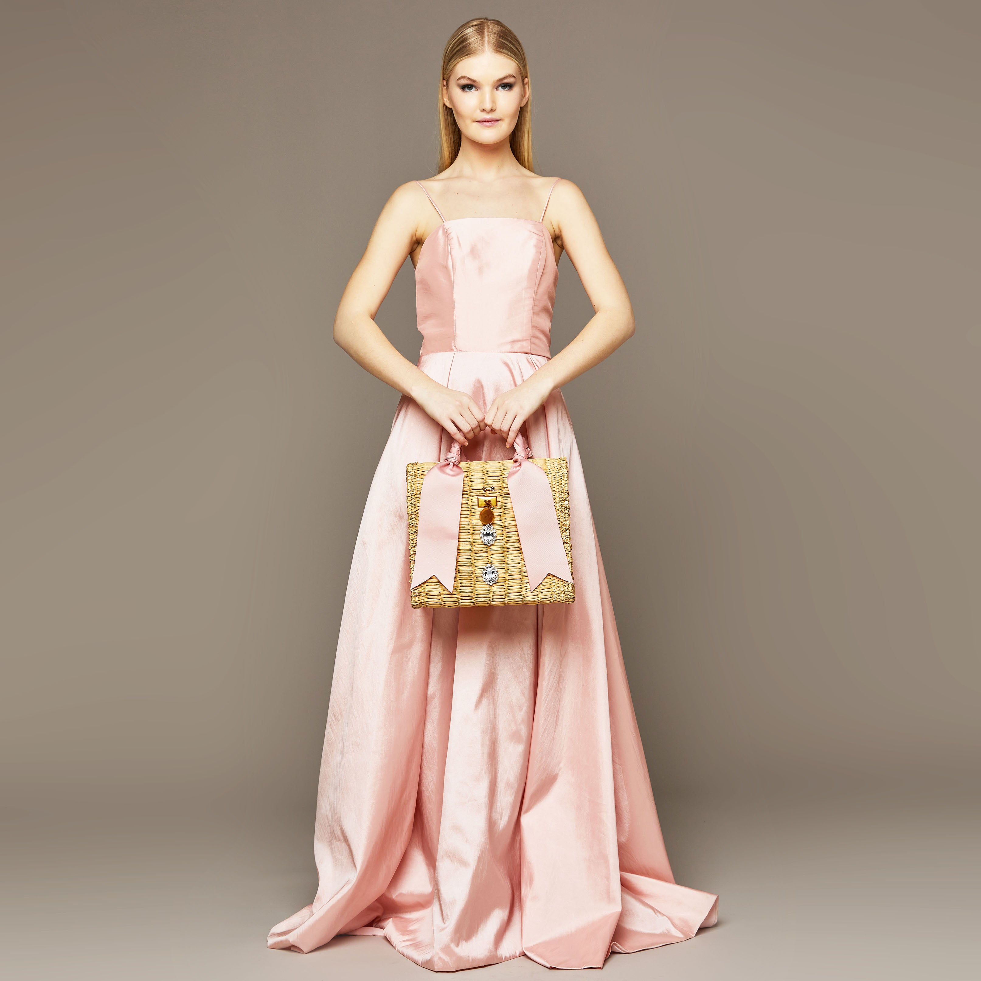 MME. Gwyneth Garden Dress  - BARELY PINK