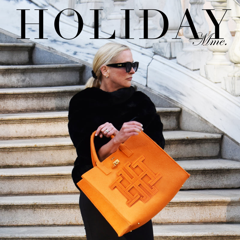 Mme.MINKBRUNCH AT MADISON PARK TOTE "CLEMENTINE" GRAND