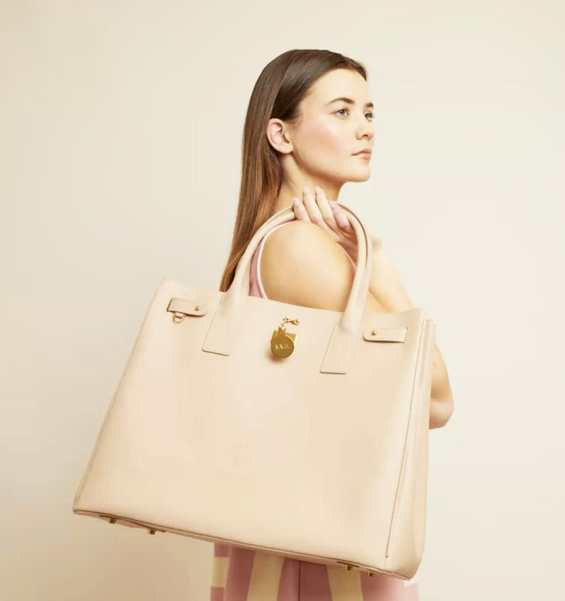 Mme.MINKTHE HERITAGE TOTE in Nude GRAND