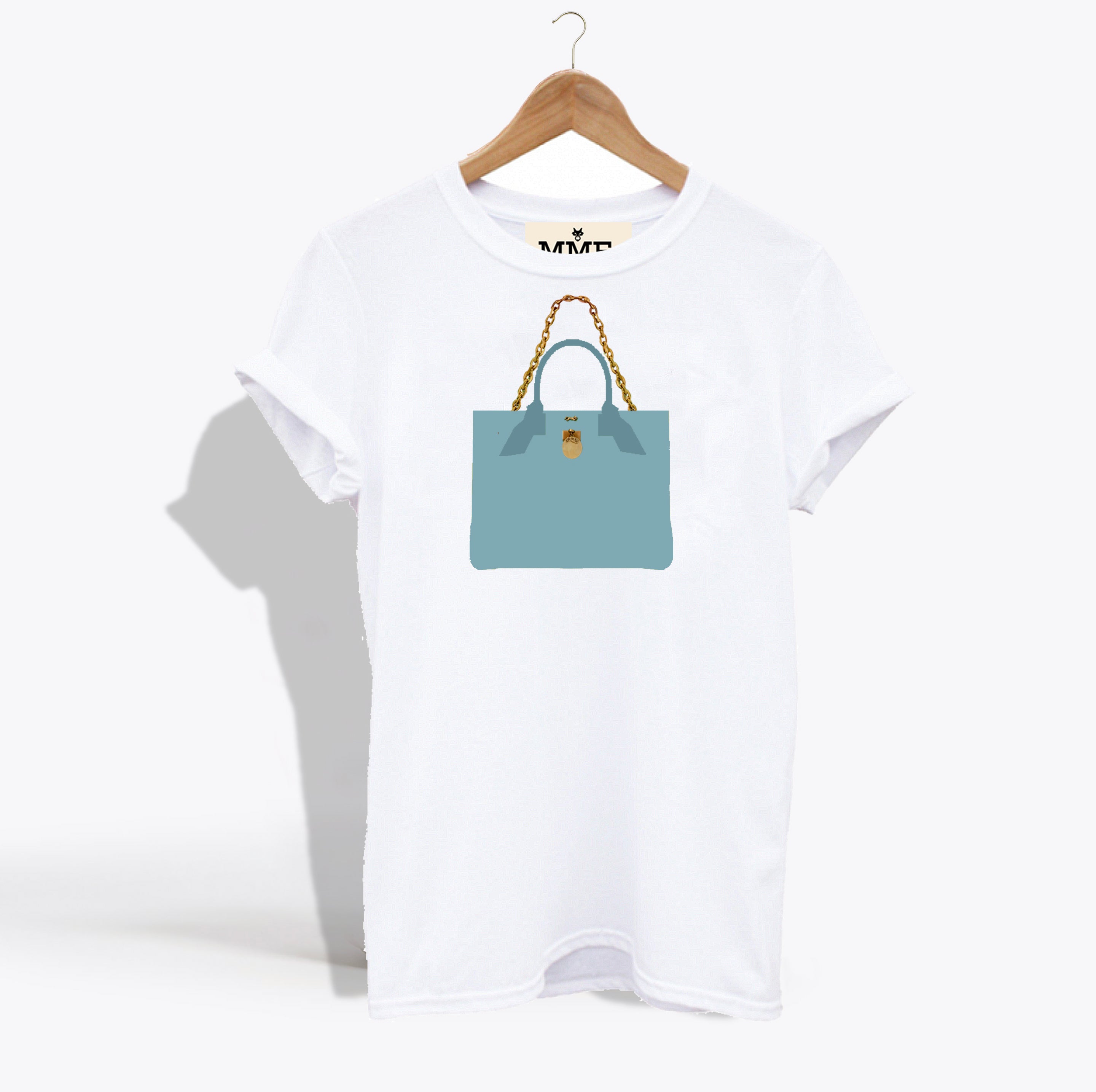 MME. BRUNCH TOTE TEE - TIFFANY BLUE